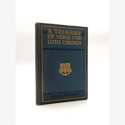 Treasury Of Verse For Little Children by M G Edgar (Cloth, 1908) Children's by M G Edgar book cover