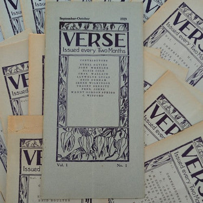 Verse - Issues 1929-1933 Nos. 1-24 Complete Rare & Scare Melbourne Australiana by Percival Serle — photo 2