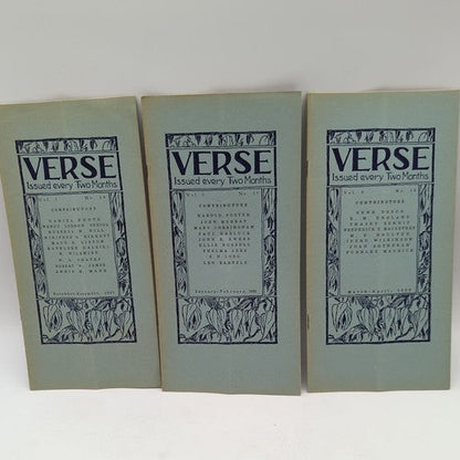 Verse - Issues 1929-1933 Nos. 1-24 Complete Rare & Scare Melbourne Australiana by Percival Serle — photo 9