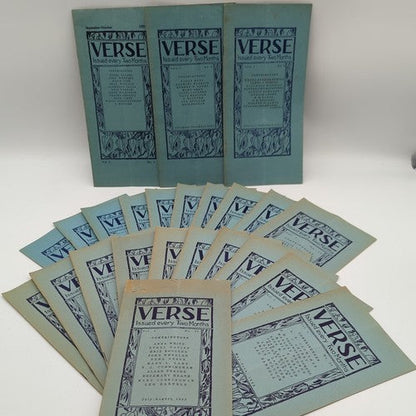 Verse - Issues 1929-1933 Nos. 1-24 Complete Rare & Scare Melbourne Australiana by Percival Serle book cover