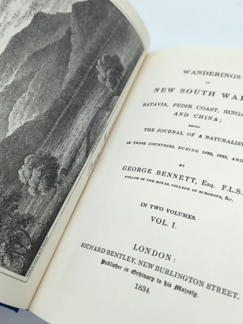 Wanderings in New South Wales George Bennett 1967 Facsimile Ed of 1834 2 Vols — photo 2