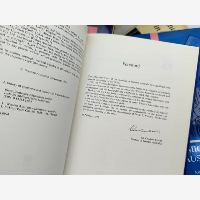 Western Australia 150th Anniversary, UWA, Local History 1979, 10 Hardcover Books by University Of Western Australia 10 Book Bundle — photo 2