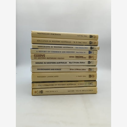 Western Australia 150th Anniversary, UWA, Local History 1979, 10 Hardcover Books by University Of Western Australia 10 Book Bundle book cover