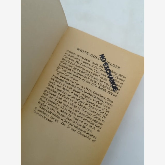 White Gold Wielder by Stephen Donaldson (Paperback, 1983) 1st Edition Fantasy by Stephen Donaldson — photo 5