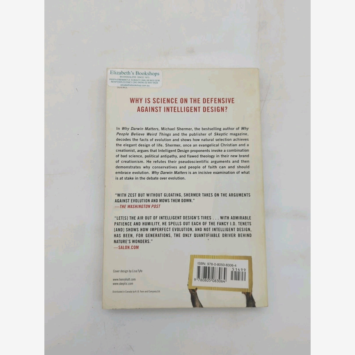 Why Darwin Matters by Michael Shermer (Paperback, 2007) Book Nook 0805083065 by Michael Shermer — photo 4