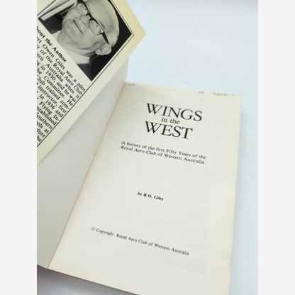 Wings in the West by R O Giles (Paperback) Western Australia Aviation by R O Giles — photo 2