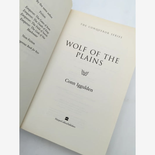 Wolf Of The Plains Conn Iggulden 1st Ed 2007 Historical Fiction by Conn Iggulden — photo 2