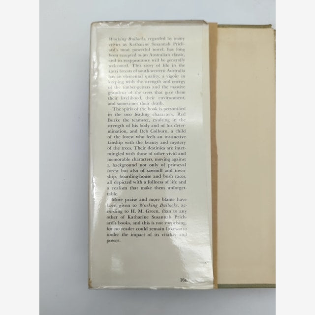 Working Bullocks by Katherine Susannah Prichard (Hardcover, 1956) by Katherine Susannah Prichard — photo 2