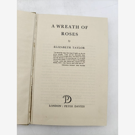 Wreath Of Roses by Elizabeth Taylor (Cloth, 1949) 1st Edition by Elizabeth Taylor — photo 2