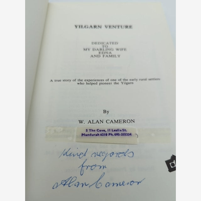 Yilgarn Venture by Alan Cameron (Paperback, 1986) 1st Ed, Signed, Aboriginal by Alan Cameron — photo 4